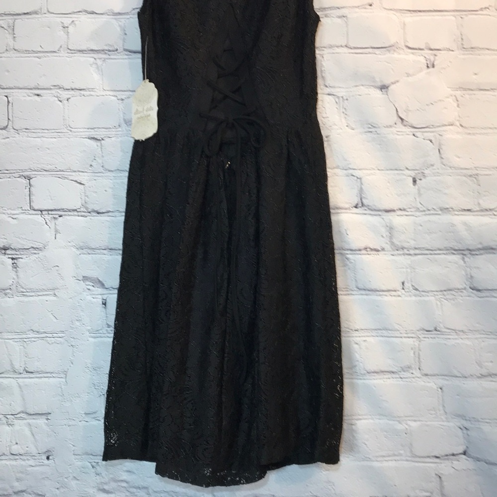 NWT Altar’d State Black Floral Lace Skater Dress - Picture 7 of 8